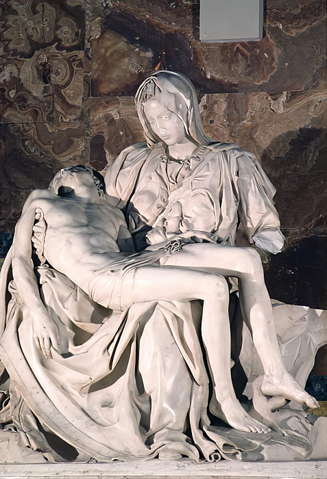 Michelangelo Buonarroti - Pieta after it was attacked by Laszlo Toth on 21st May 1972  - (Meis...jpg